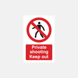 Private Shooting Keep Out Sign - 23287365402807