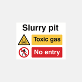 Slurry Pit/Toxic Gas/No Entry Sign - 23287845159095