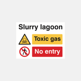 Slurry Lagoon Toxic Gas No Entry Sign - 23287848206519