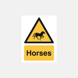 Warning Horses Sign - 23287881531575