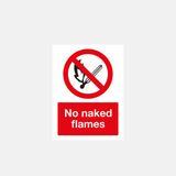 No Naked Flames Sign - 31187197755575