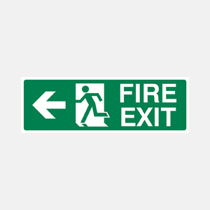 Fire Exit Left Sign - 23286842556599