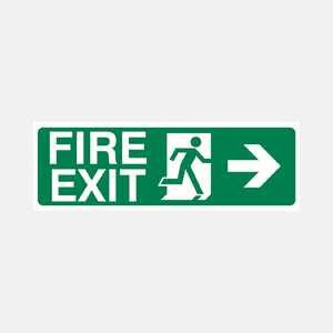 Fire Exit Right Sign - 23286844620983