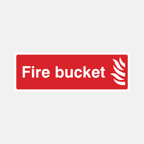 Fire Bucket Sign - 23286858907831