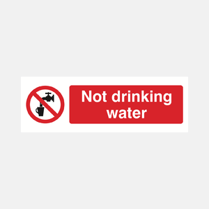 Not Drinking Water Sign - 23287103029431