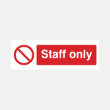 Staff Only Sign - 23287114268855