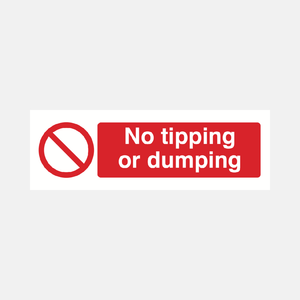 No Tipping or Dumping Sign - 23287126753463