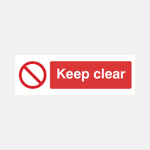 Keep Clear Sign - 23287136485559