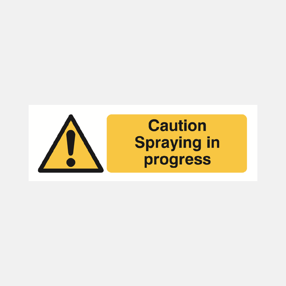 Caution Spaying In Progress Sign - 23287046209719