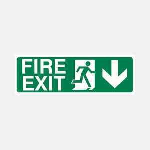 Fire Exit Down Sign - 23288062705847