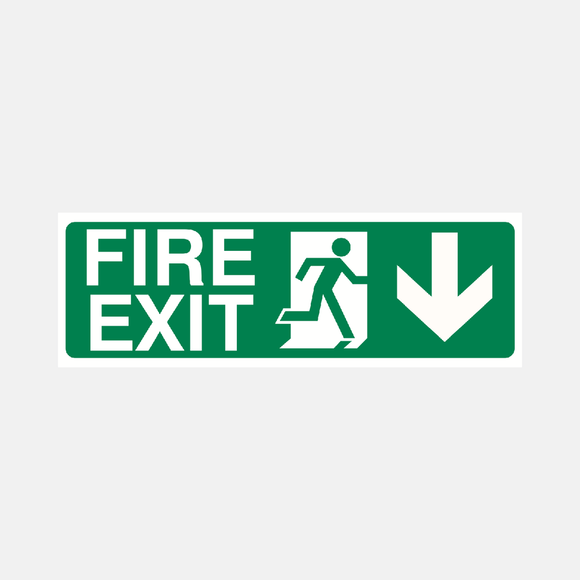 Fire Exit Down Sign Raymac Signs