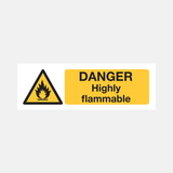 Danger Highly Flammable Sign - 31566582775991