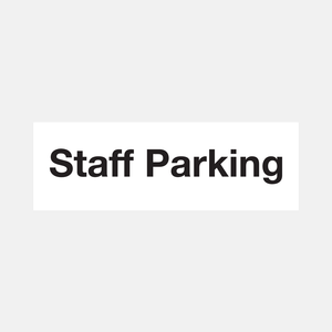 Staff Parking Sign - 31576260477111