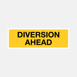 Flood Warning Diversion Ahead Sign - 23487565168823
