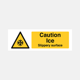 Caution Ice Slippery Surface Sign - 23509498495159