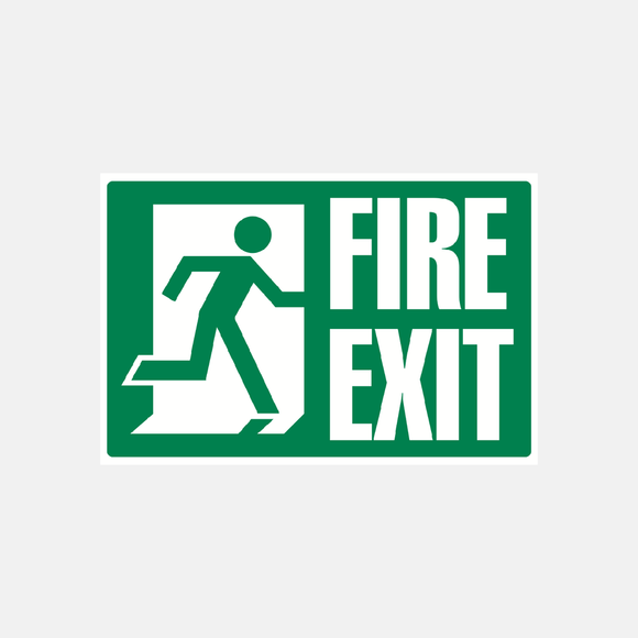 Fire Exit Sign Medium Size Raymac Signs