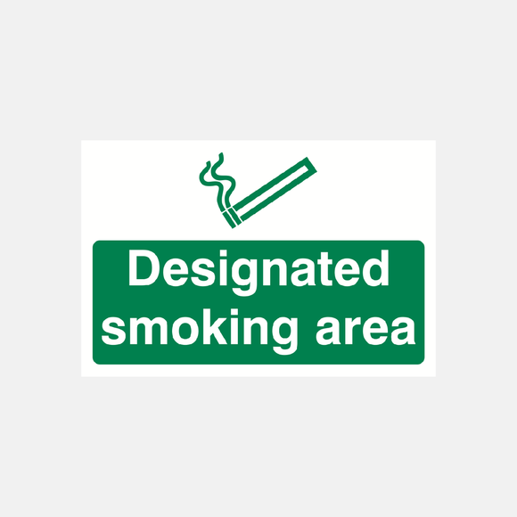 Designated Smoking Area Sign Raymac Signs