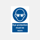 Eye Protection Must Be Worn Sign - 23287697178807