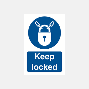 Keep Locked Sign - 23287746691255