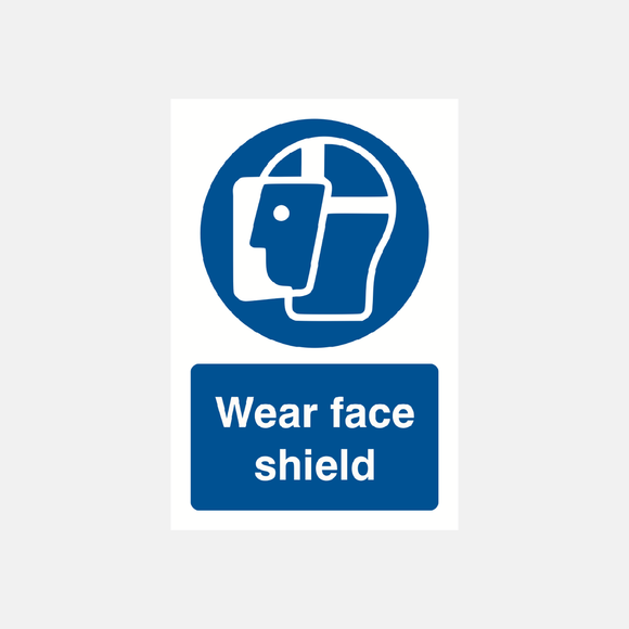 Wear Face Shield Sign - 23287765401783