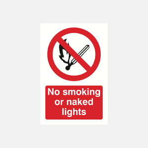 No Smoking or Naked Lights Sign - 23287286333623