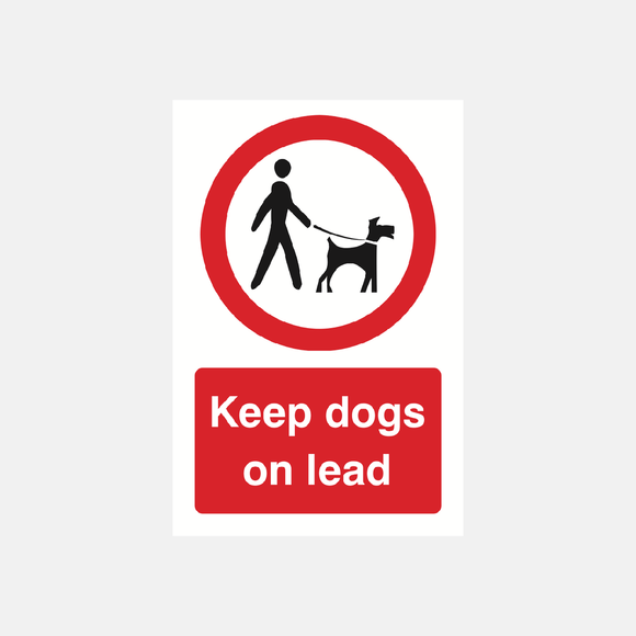 Keep Dogs On Lead Sign - 23287357866167