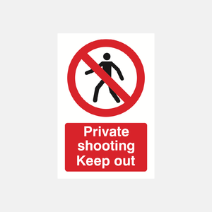 Private Shooting Keep Out Sign - 23287365271735