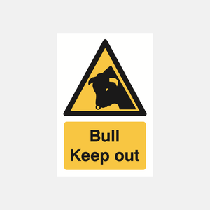 Bull Keep Out Sign - 23287486382263
