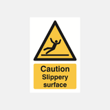 Caution Slippery Surface Sign - 23287503749303
