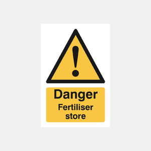 Danger Fertiliser Store Sign - 23287523246263