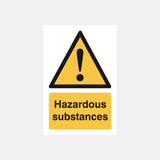 Hazardous Substances Sign - 23287525671095