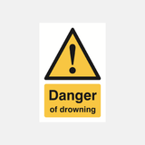 Danger Of Drowning Sign - 23287532978359