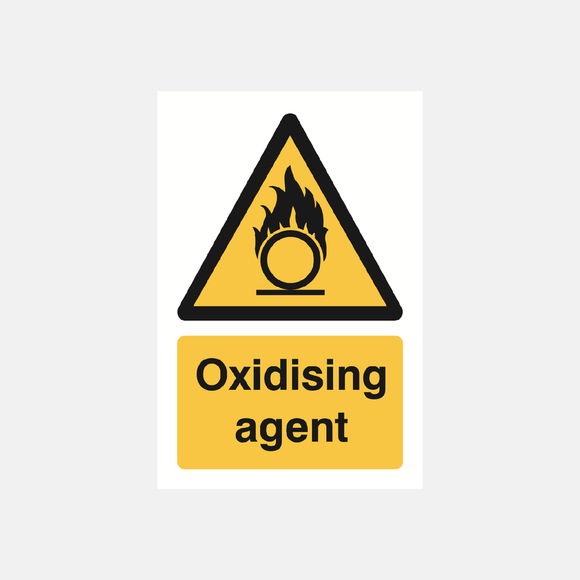 Oxidising Agent Sign Raymac Signs