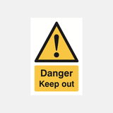 Danger Keep Out Sign - 947 - 23287608049847
