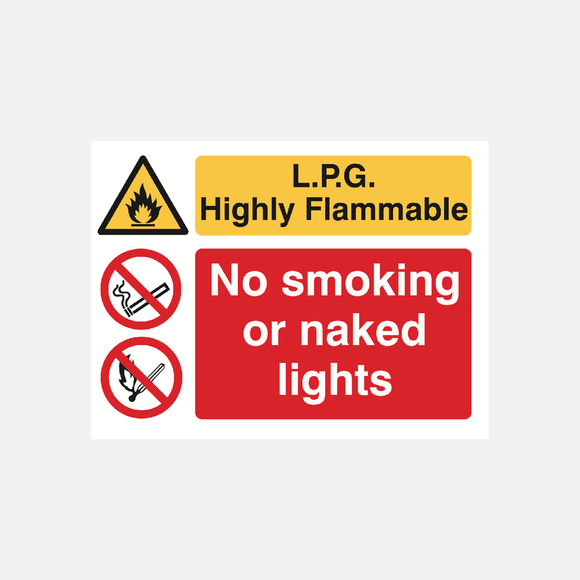 L.P.G Highly Flammable Sign - 23287839522999