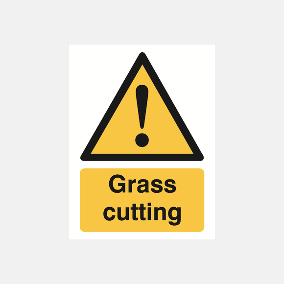 Grass Cutting Sign Raymac Signs