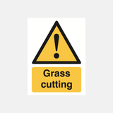 Grass Cutting Sign - 23287867408567