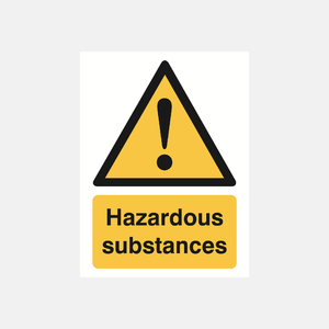 Hazardous Substances Sign - 23287875797175