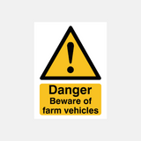 Danger Farm Vehicles Sign - 23287933862071