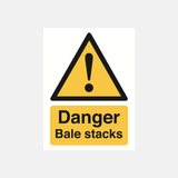 Danger bale stacks sign - 23287940874423