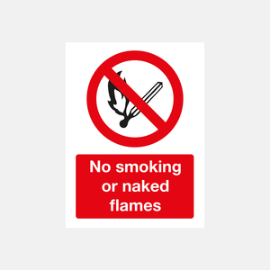 No Smoking No Naked Flames Sign - 31187194282167
