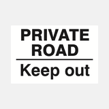 Private Road Keep Out Sign - 23287406821559