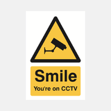 Smile You're On CCTV Sign - 23287464165559