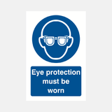 Eye Protection Must Be Worn Sign - 23287697211575