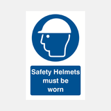 Safety Helmets Must Be Worn Sign - 23287730503863