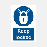 Keep Locked Sign - 23287746724023