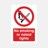 No Smoking or Naked Lights Sign - 23287286366391