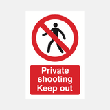 Private Shooting Keep Out Sign - 23287365304503