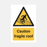 Caution Fragile Roof Sign - 23287497064631