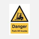 Danger Fork Lift Trucks Sign - 23287499325623